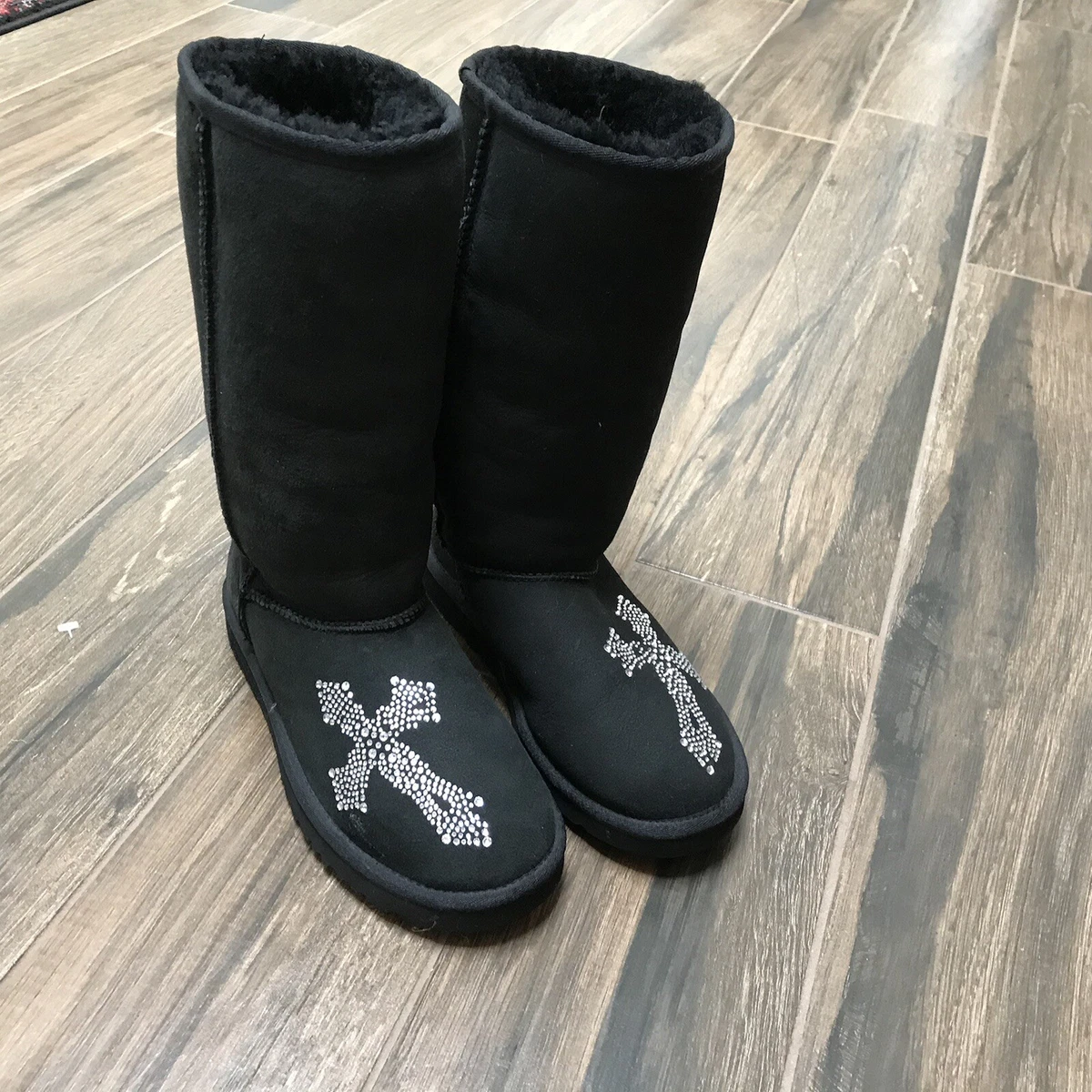 Black uggs with swarovski crystals deals