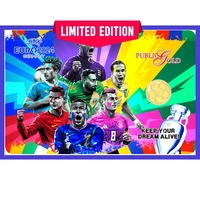 Euro 2024 Gold Bar 1gram Au999.9 24K FreeShip