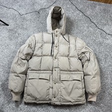 Vintage 1980s Eddie Bauer Karakoram Hooded Parka Jacket Sz L Goose Down Quilted