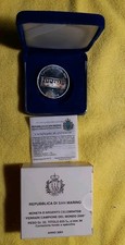 SAN MARINO 2001 FERRARI CAMPIONE DEL MONDO 10000 LIRE 22 GR ARGENTO 835 PROOF