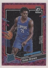 2023 Panini Donruss Optic Rated Rookie Pink Velocity Prizm 60/79 Kobe Brown 7iu