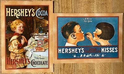 1995 Hershey s Trading Cards P1 P2 Promo Set Dart Flipcards Chocolate Kisses