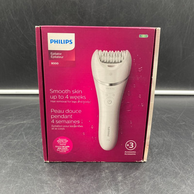 Philips Series 8000 Wet & Dry Epilator (BRE700/04) - NEW