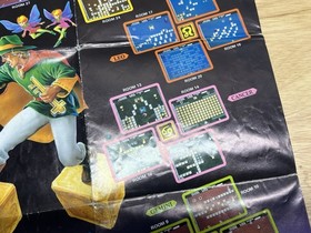 Tecmo Solomon's Key NES Photo Map Poster Nintendo 1987 Fold Out Insert