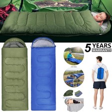 Thick Adult Cold Weather Sleeping Bag For Big  Tall Waterproof Winter Bags NEW