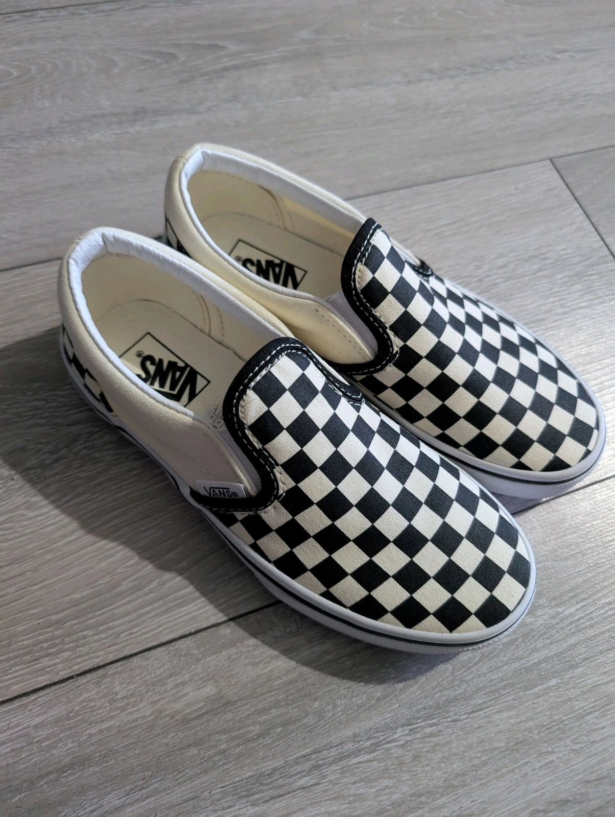 VANS Scacchiera Bambini Slip On Uk2 Nuova