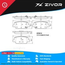 PREMIER Ceramic DB2614 Brake Pads For HYUNDAI PALISADE LX 3.8L G6DN #CP2614