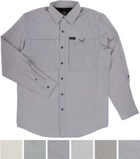 Wrangler Outdoor Men's Regular Fit Long Sleeve Button Up Shirt, 3 Front Pockets