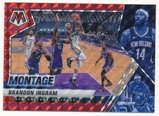 BRANDON INGRAM 2020-21 PANINI MOSAIC MONTAGE RED MOSAIC PRIZM #16 PELICANS