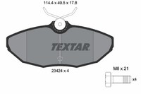 Bremsbelagsatz Scheibenbremse Textar 2342401 FüR Jaguar Xj Lincoln Ls Type X200
