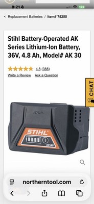 stihl ak 30 battery new