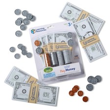 Learning Resources Pretend Play Money - Math Manipulatives For Kids Bank