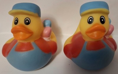 Rubber Duck Painter Decor Car Home Office Cute Ornament Yellow  Ducky Lot Of 2