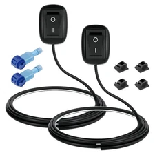 2 Pack Drop Shape SPST Button Switch, Pasty, 12V - 220V/10A, ON-7823