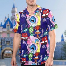 Disney Inside Out Cute Emotions Cruise Lovers Summer Aloha Hawaiian Shirt