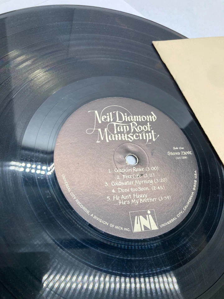 Neil Diamond Tap Root Manuscript Vinyl LP 1970 UNI Record 73092 - Image 2 of 4