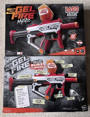 2 x Nerf Blaster Pro Gelfire Mythic Full Auto Blaster Bundle Batteriebetrieben