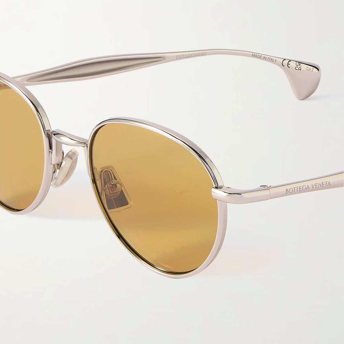 Bottega Veneta BV1396 Sunglasses – Silver – Authentic – Made in Italy – New thumbnail 4