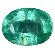 1.44 ct Oval Cut 8.06 x 6.03 mm Colombia Green Emerald Natural Gemstone