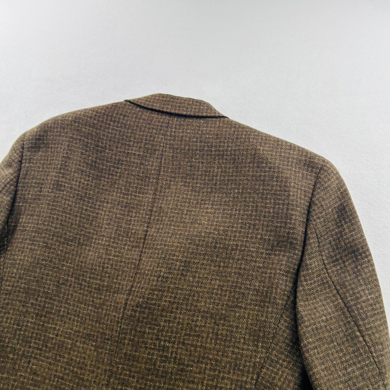 Austin Reed Blazer Mens 38R Brown Wool Tweed Sport Coat Tailored USA Classic