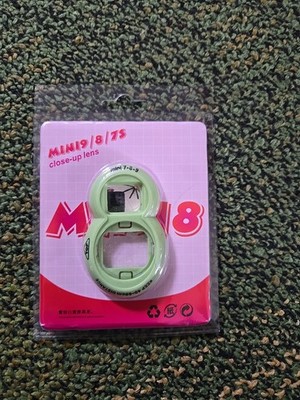 Close Up Lens+Selfie Mirror Compatible w/ Fuji Instax Mini 9 8 7s (Green)