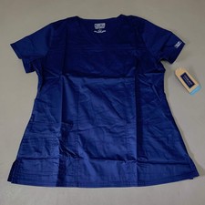 CHEROKEE Modern Classic Scrubs Top Core Stretch Women's SZ M Navy 4727