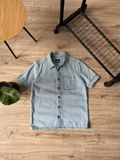 A.P.C. Heavy Denim Short Sleeve Shirt Men's Size M