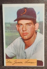 1954 Bowman Don Larsen Rookie #101 HOF Baltimore Orioles - Sharp corners! Mint