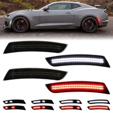 For 2016-2023 Chevy Camaro SS RS LT LS Dynamic Front Rear LED Side Marker Lights