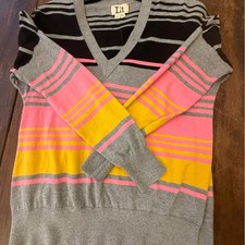 LIT Women's Striped Cowl Neck Sweater