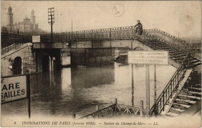Old postcard Paris 7th - Station du Champ-de-Mars - LL.8 (63149)