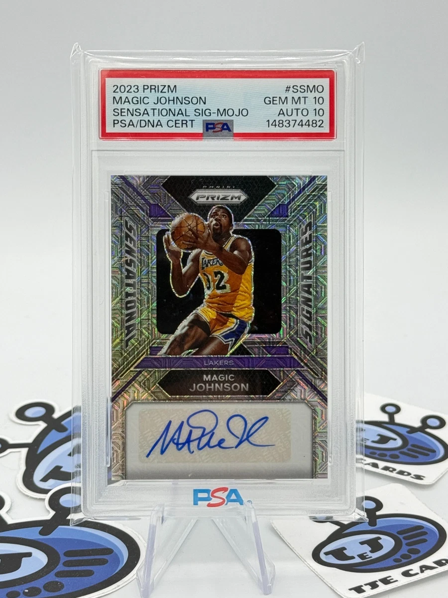 Panini Magic Johnson Basketball Autographed Sports Trading Cards