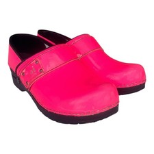 SANITA The Original Danish Clog  KOI" Hot Pink Leather Women  s Sz 8