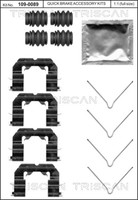 Triscan ZubehöRsatz Scheibenbremsbelag 8105 431650 FüR Opel Corsa X15 LPG Turbo