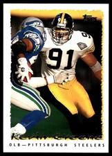 Kevin Greene 1995 Topps #219 Steelers NFL READ FREE SHIPPING AutographDen