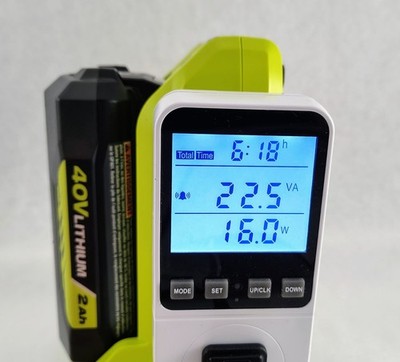 Digital Energy Monitor w/Alarm Data Memory Backlight Usage tracker US 120v 15A