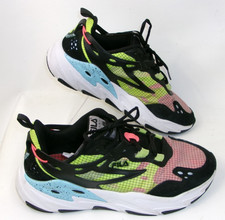 Fila Ray Tracer Evo Black Lime Pink Men's Shoes US 11.5