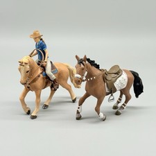 Papo 51566 Wild West Horse Cowgirl 2021 Figure 2017 Western Brown Horse