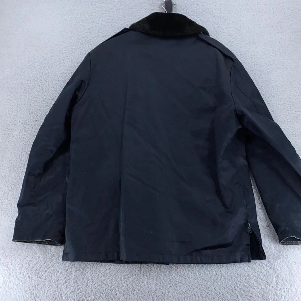 Vintage Blauer Tufnyl Jacket Mens 44L Weather Resistant Faux Fur Collar 90s - Image 4 of 4