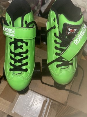 Roller Derby Elite Stomp5 Roller Skates Speed Men s 4 Women's 5 Neon LIME Green