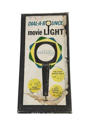 Vintage Sylvania 650 W, 120 V.A.C. Movie Light  Dial-A-Bounce Tested Working !