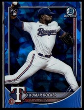 2025 Bowman Chrome Sapphire Kumar Rocker #98 RC Texas Rangers