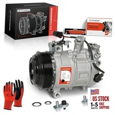 Air Conditioner AC Compressor with Clutch Compatible with Mercedes-Benz C250,