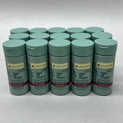 15 Pack LaCoupe Argan Oil Complex Revitalizing Shampoo 22ml Bulk Travel