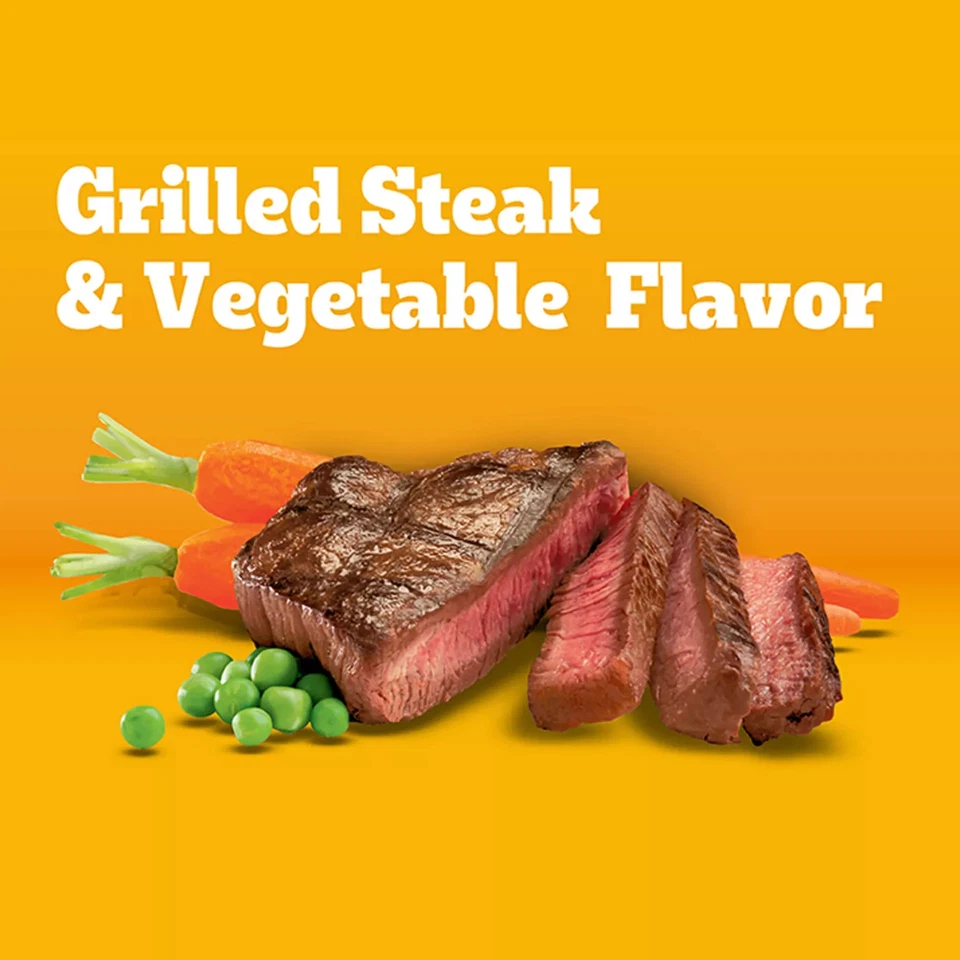 2 包 Pedigree 完整营养烤牛排和蔬菜干狗粮,44 磅 — 第 3/4 张图片