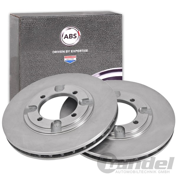 2X A.B.S. Bremsscheiben 256Mm Vorne Passend FüR Mitsubishi Lancer-image