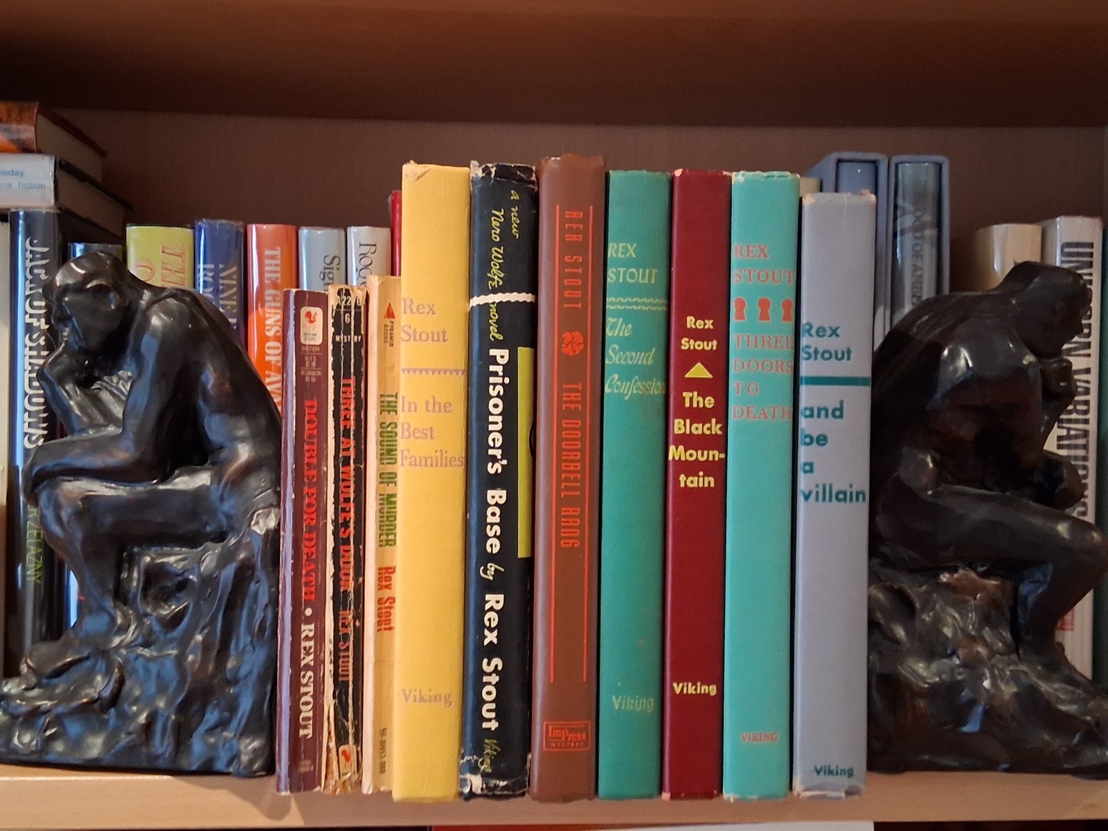 Rex Stout The doorbell rang, And be a villain, In the best families, 10 HBPB