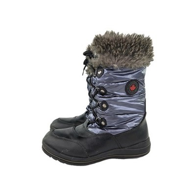 Cougar Cranbrook Nylon Puffer Boot US 11 M Womens Black Insulated Winter Boots