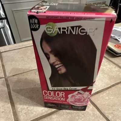 Garnier Color Sensation Hair Dye Cream 4.0 Snow Day Cocoa Dark Brown