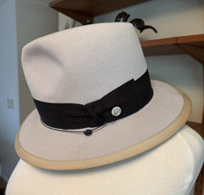 Champ Fedora, 6 3/4, 1960s, wind cord, excellent cond - Never Worn